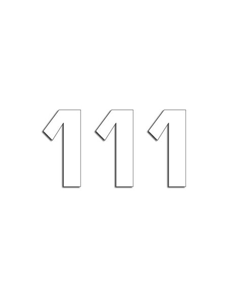 Number #1 16X7.5Cm Wh Blackbird Racing 5048/10/1