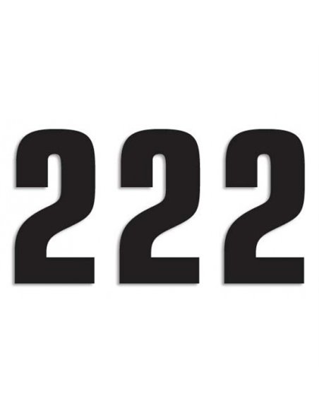 Number #2 16X7.5Cm Bk Blackbird Racing 5048/20/2