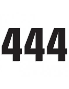 Number #4 16X7.5Cm Bk Blackbird Racing 5048/20/4