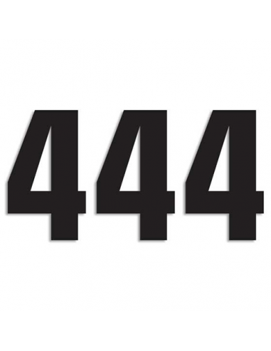 Two Series Número 4 Blackbird Racing 5048-20-4 Pacote de 3 adesivos