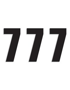 Number #7 16X7.5Cm Bk Blackbird Racing 5048/20/7