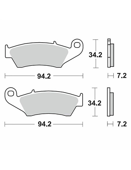 Pastilhas de freio MOTO-MASTER de cerâmica 403904
