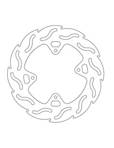Disque de frein avant Flame Mx MOTO-MASTER 110231