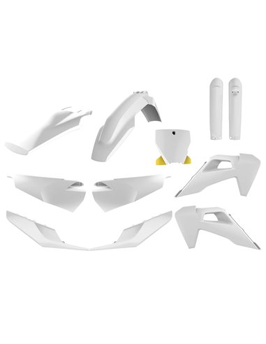 Husqvarna TC,FC - MX Plastic Kit White - 2019-21 Models Polisport 91020