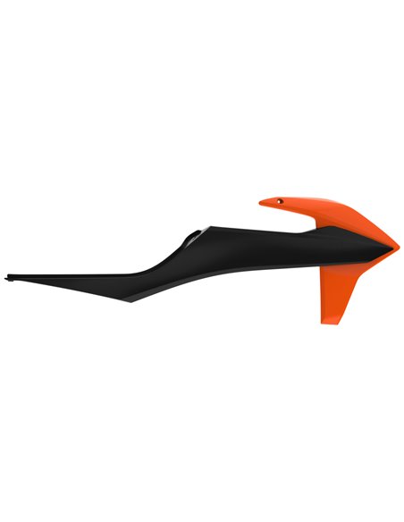 KTM EXC,EXC-F,XC-W,XCF-W - Tampas de Radiador Laranjas/Pretas - Modelos 2020-21 Polisport 8422100028