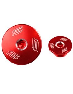 Bouchon de carter latéral SCAR KAWASAKI rouge