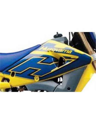 Ufo Tampas de radiador Husqvarna 2T. 2000-05 PRETO OUTLET