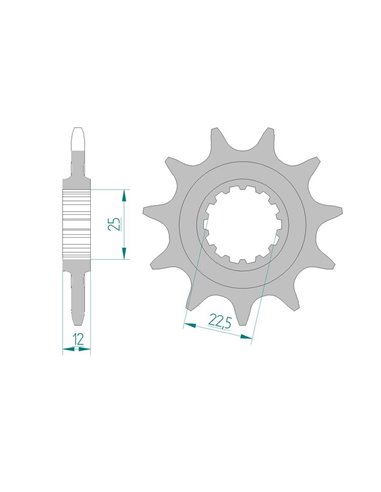 Afam Sprocket Front Gas Gas Trial 9 teeth