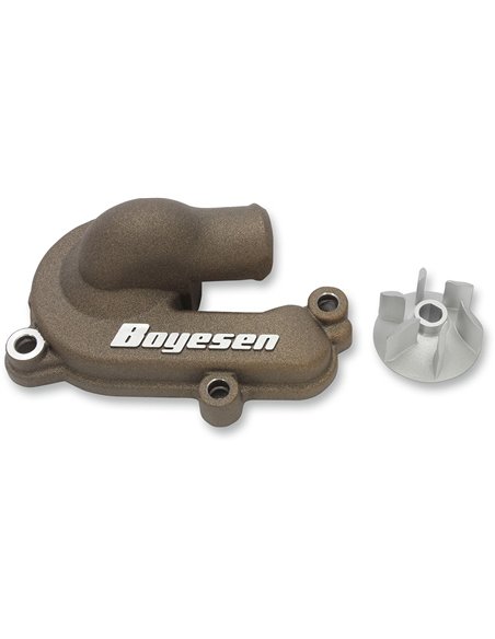 Kit de hélice e tampa da bomba de água Boyesen Aluminum gold Supercooler WPK44AM