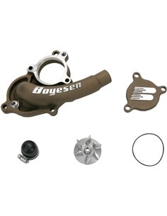 Kit de tapa i hèlix de bomba d'aigua Supercooler Boyesen alumini magnesi WPK-27M