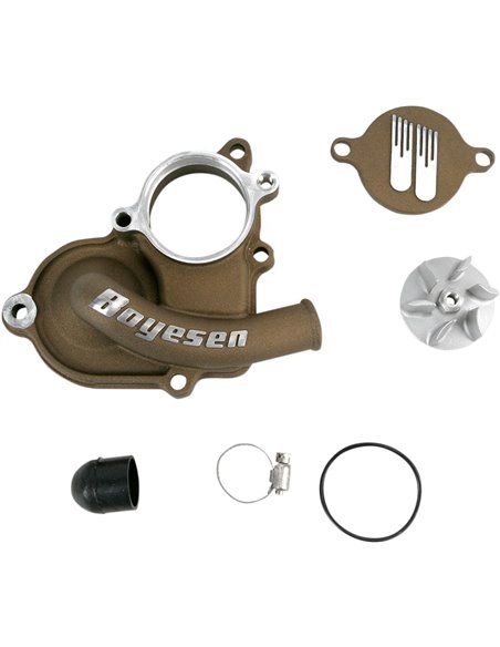 Boyesen Blue Supercooler Kit d'hélice et de capuchon de pompe à eau ALUMINUM MAGNESIUM WPK-26AM