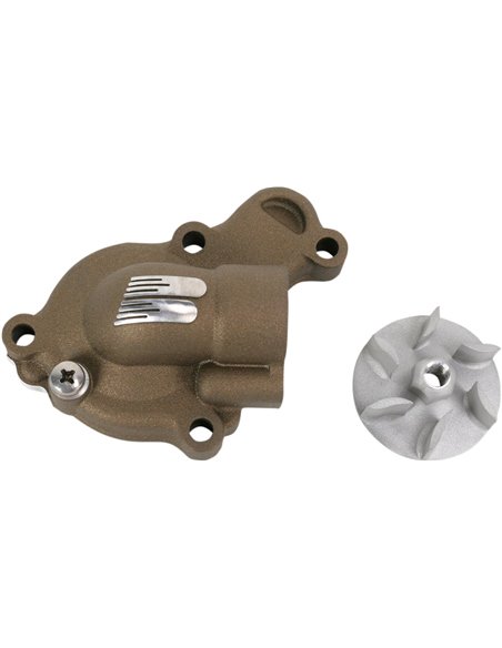 Kit de tapa y hélice de bomba de agua Supercooler Boyesen color magnesio WPK-38AM