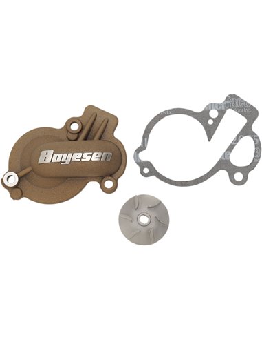 Kit de tapa i hèlix de bomba d'aigua Supercooler Boyesen ALUMINUM NATURAL WPK45AM