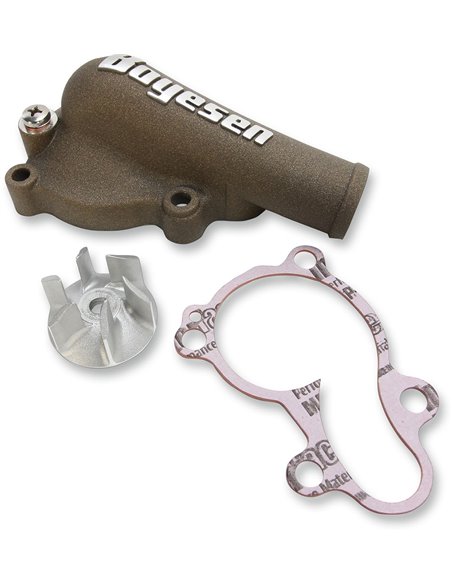 Boyesen Blue Supercooler Kit d'hélice et de capuchon de pompe à eau ALUMINUM NATURAL WPK-18AM