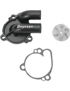 Boyesen Blue Supercooler Kit d'hélice et de capuchon de pompe à eau ALUMINUM BLACK WPK10B