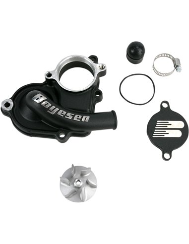 Kit de tapa y hèlix de bomba d’aigua Supercooler Boyesen color negre WPK-26AB
