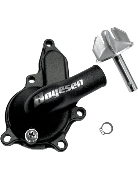 Kit de tapa i hèlix de bomba d'aigua Supercooler Boyesen alumini negre WPK-28B