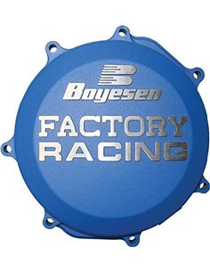 Tampa de embreagem Boyesen Factory Racing azul CC-33L