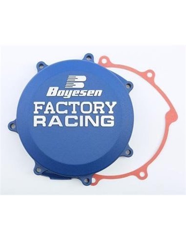 Tapa de embrague Boyesen Factory Racing color azul CC38CL