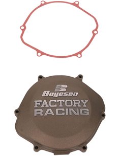 Tapa de embrague Boyesen Factory Racing color magnesio CC-02AM