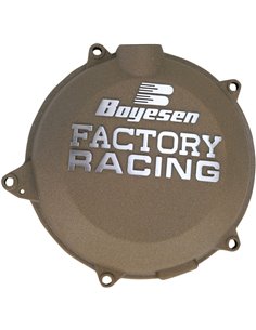 CLUTCH COVER FACTORY RACING ALUMINUM REPLACEMENT POWDER-COATED MAGNESIUM BOYESEN CC-45M