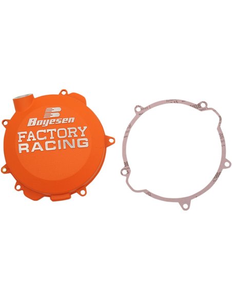 Tapa de embrague Boyesen Factory Racing color naranja CC41AO