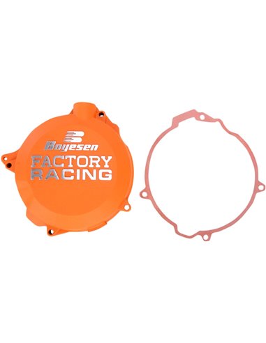 Tapa de embrague Boyesen Factory Racing color naranja recubrimiento en polvo CC-41O
