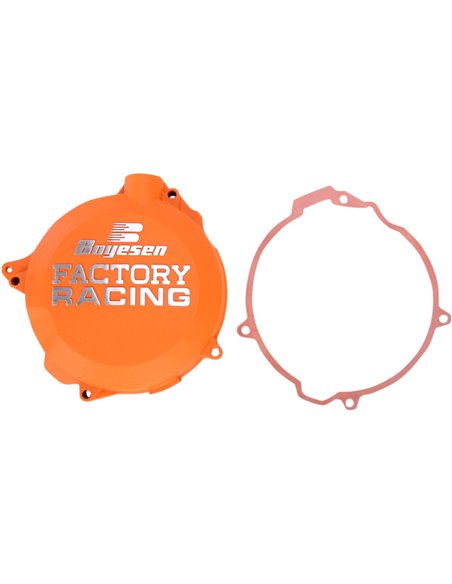 Tapa de embrague Boyesen Factory Racing color naranja recubrimiento en polvo CC-41O