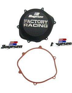 Tapa de embrague Boyesen Factory Racing color negro CC-06B