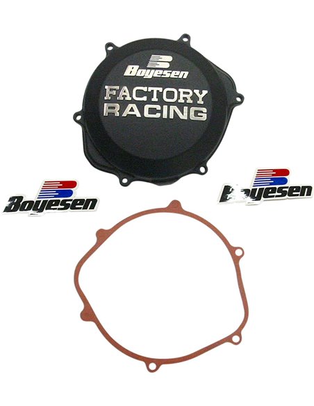 Tampa de embreagem Boyesen Factory Racing preto CC-06B