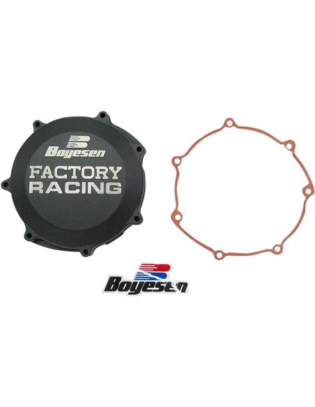 Couvercle d'embrayage FACTORY RACING aluminium noir CC-38B