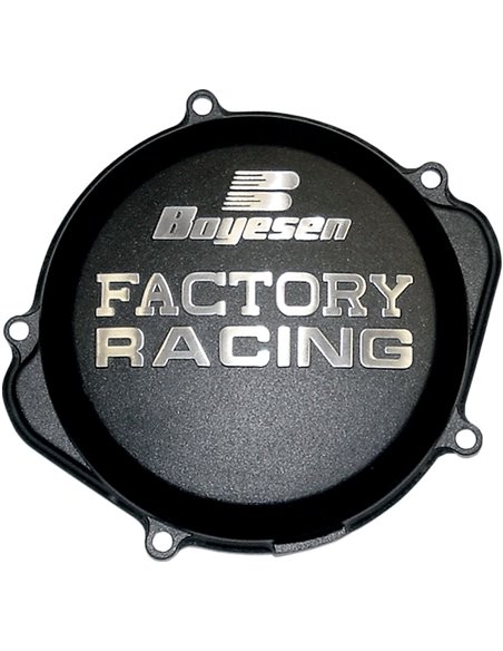 Coberta d'embragatge FACTORY RACING alumini negre CC-07B
