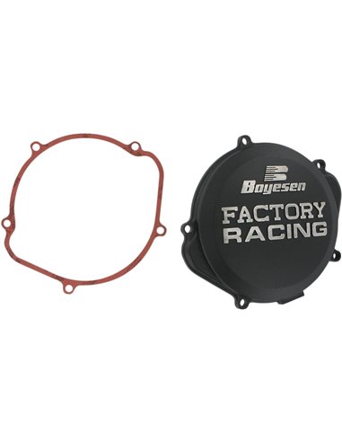 CLUTCH COVER FACTORY RACING ALUMINUM REPLACEMENT BLACK BOYESEN CC-07XB