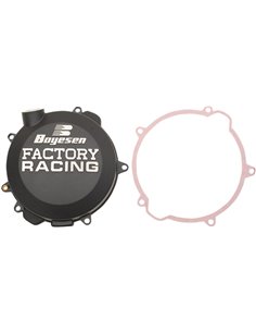 Tapa de embrague Boyesen Factory Racing color negro CC-41AB