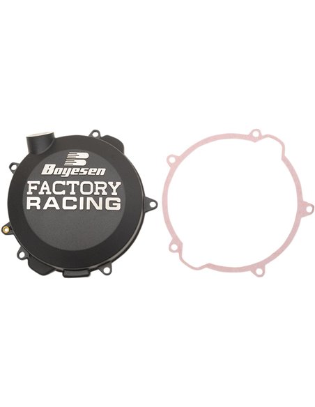 Couvercle d'embrayage FACTORY RACING aluminium noir CC-41AB