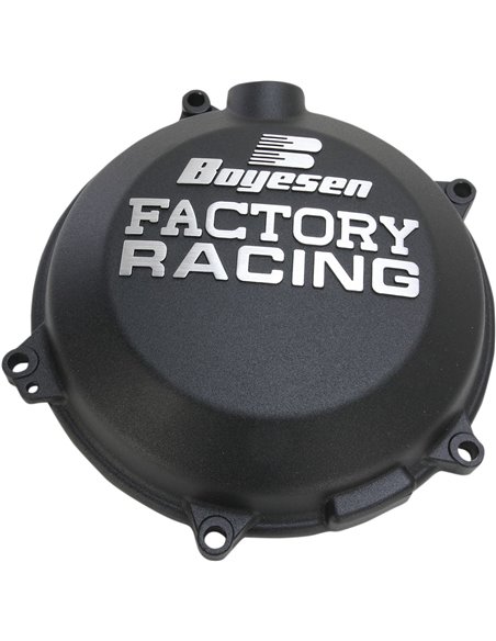 Coberta d'embragatge FACTORY RACING alumini negre CC45AB