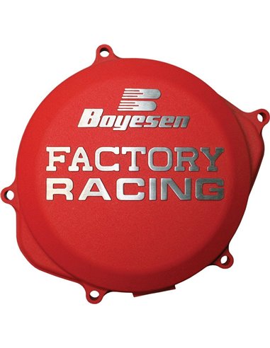 Tapa de embrague Boyesen Factory Racing color rojo CC-07AR