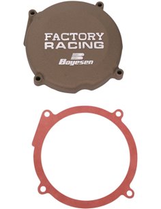 Tapa de encendido de aluminio Boyesen Factory Racing color magnesio SC-02M