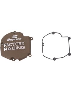 Tapa de encendido de aluminio Boyesen Factory Racing color magnesio SC-11AM