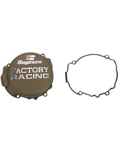 Tapa de encendido de aluminio Boyesen Factory Racing color magnesio SC-41M