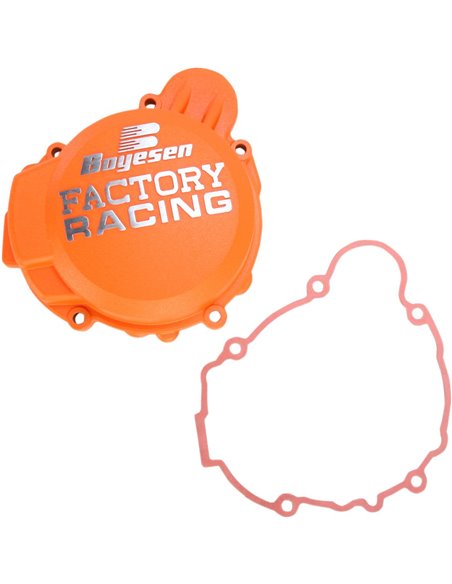 Bouchon d'allumage en aluminium Boyesen Factory Racing Powder-Coated orange SC-41AO
