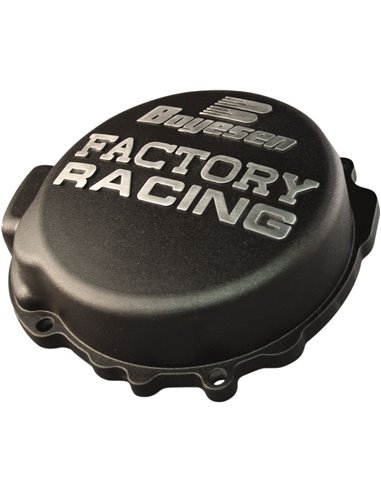 IGNITION COVER FACTORY RACING ALUMINUM REPLACEMENT BLACK BOYESEN SC-10DB