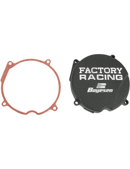IGNITION COVER FACTORY RACING ALUMINUM REPLACEMENT BLACK BOYESEN SC03B