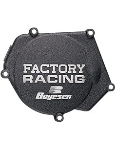 Tapa de encendido de aluminio Boyesen Factory Racing color negro SC-12B