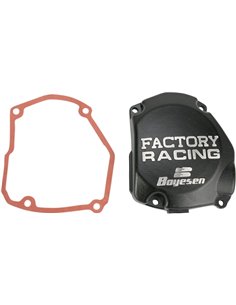 Tapa de encendido de aluminio Boyesen Factory Racing color negro SC-21CB