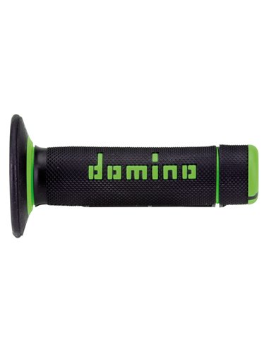 Puños MotoCross Enduro Domino Doble Compuesto Negro/Verde