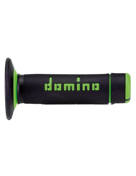 Puños MotoCross Enduro Domino Doble Compuesto Negro/Verde