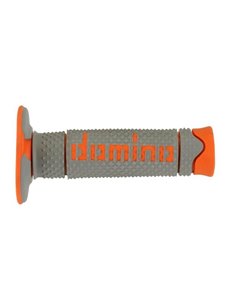 Puños MotoCross Enduro Domino Diamond Gris/Naranja