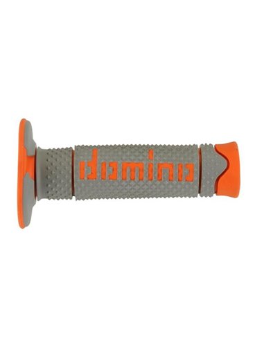 Punhos MotoCross Enduro Domino Diamond Grey / Orange