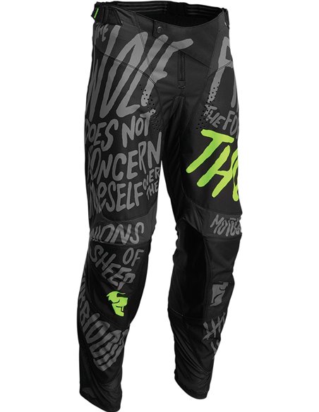 Pantalón motocross Thor-MX 2022 Pulse Counting Charcoal/Acid 40 2901-9513